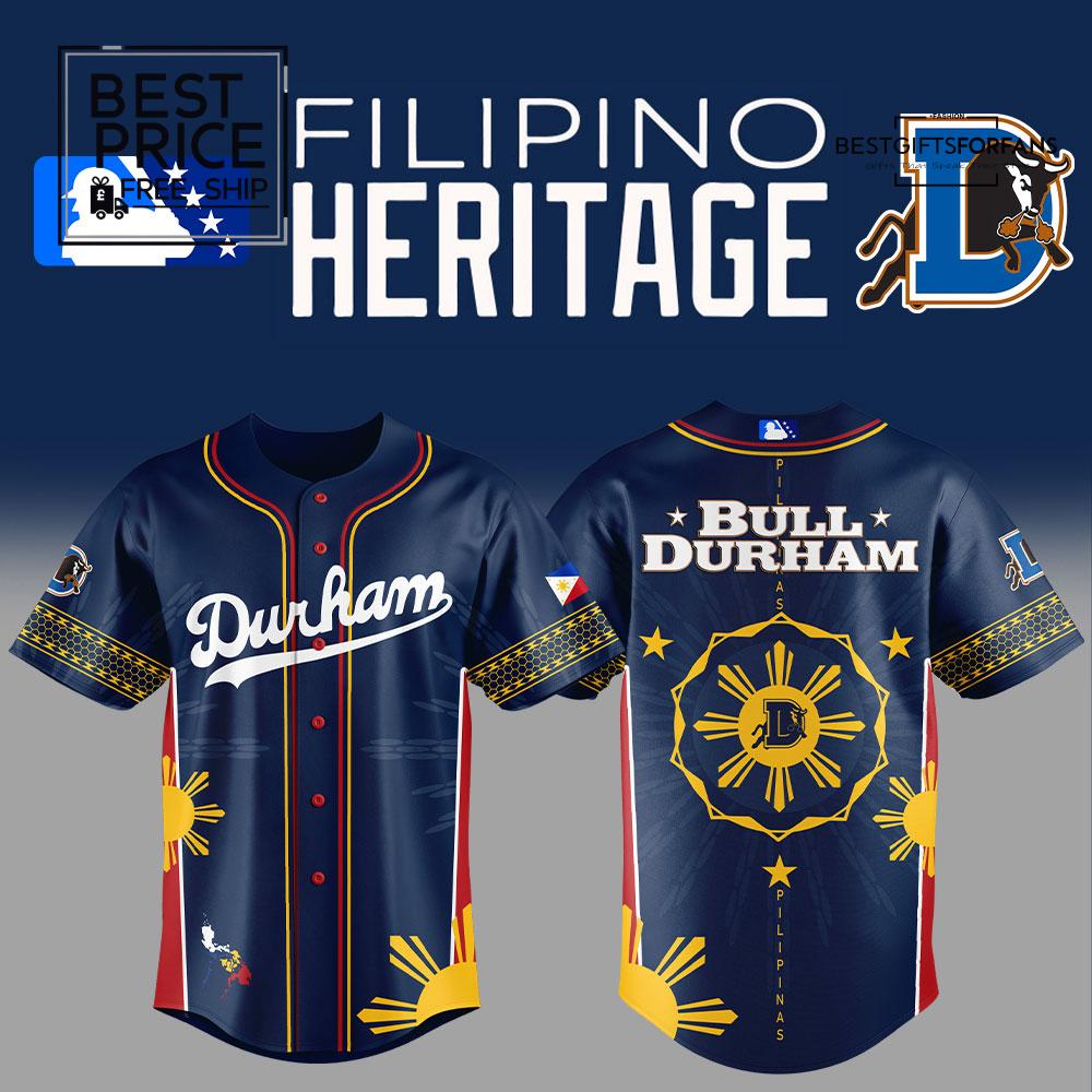 Durham Bulls Filipino Heritage Combo Limited Edition Baseball Jersey Durham Bulls Filipino Heritage Combo Limited Edition Baseball Jersey