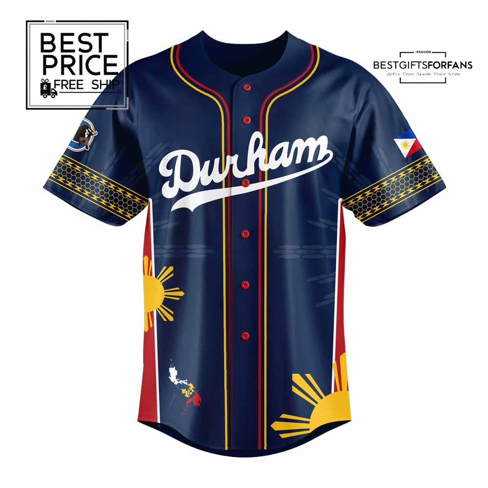 Durham Bulls Filipino Heritage Combo Limited Edition Baseball Jersey Durham Bulls Filipino Heritage Combo Limited Edition Baseball Jersey