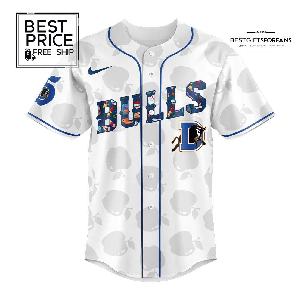 Durham Bulls TEACHER Appreciation Combo Limited Edition Baseball Jersey Durham Bulls TEACHER Appreciation Combo Limited Edition Baseball Jersey