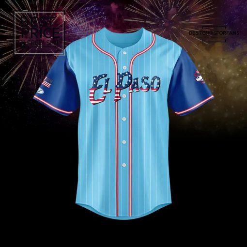 El Paso Chihuahuas 2025 Stars & Stripes Limited Edition Baseball Jersey