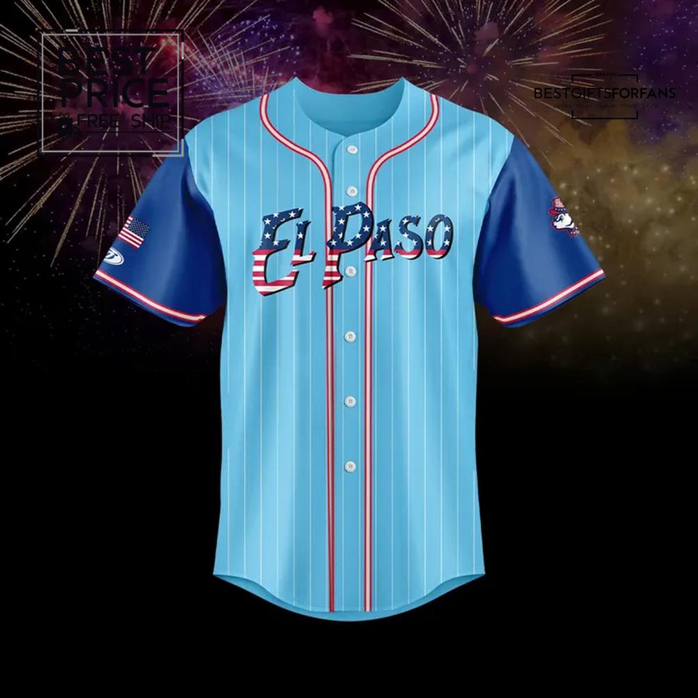 El Paso Chihuahuas 2025 Stars & Stripes Limited Edition Baseball Jersey El Paso Chihuahuas 2025 Stars & Stripes Limited Edition Baseball Jersey