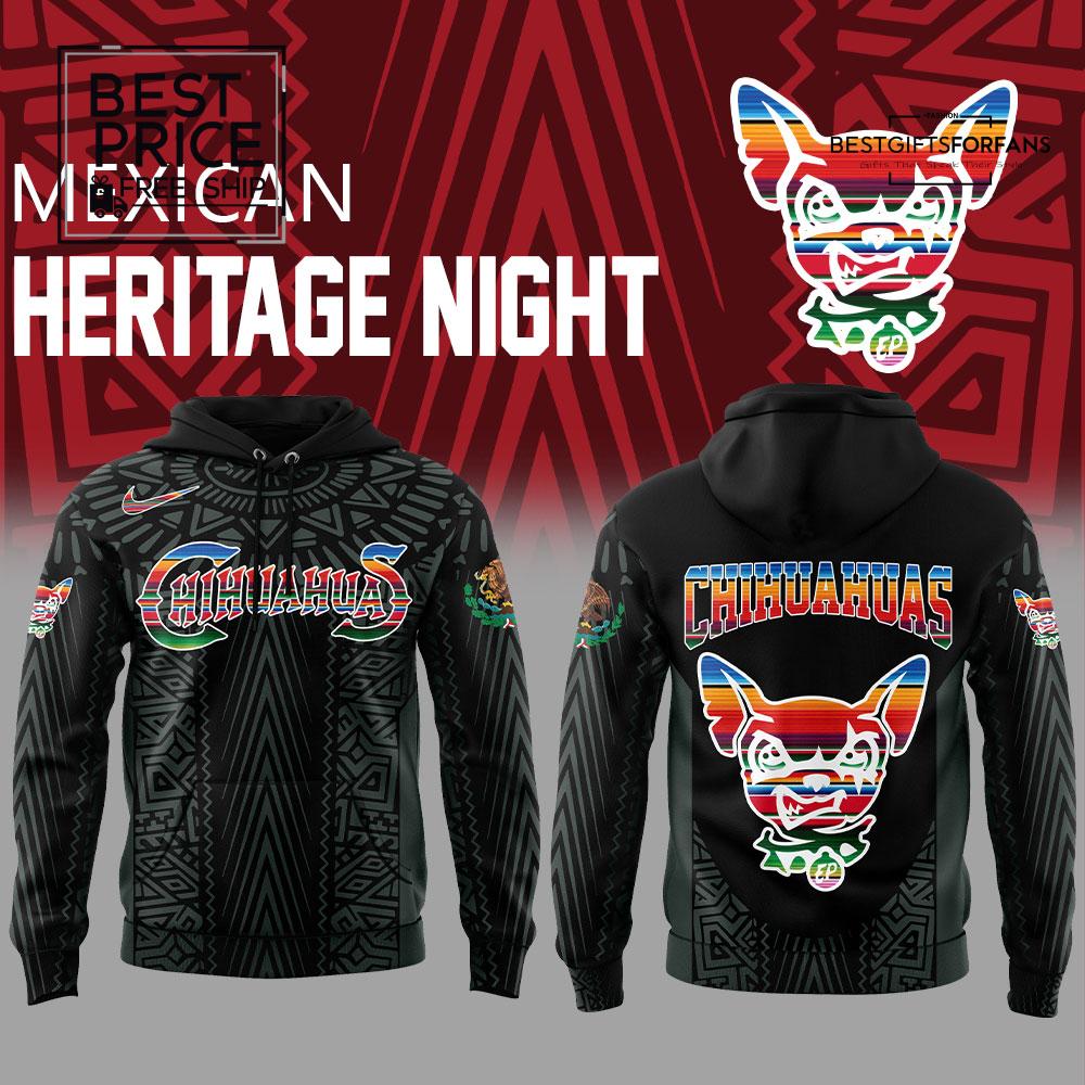 The El Paso Chihuahuas Mexican Heritage Night New Black Special Edition Hoodie The El Paso Chihuahuas Mexican Heritage Night New Black Special Edition Hoodie