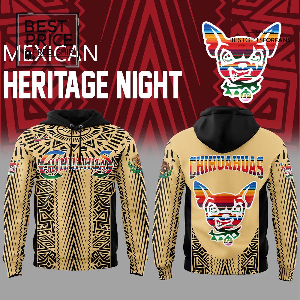 The El Paso Chihuahuas Mexican Heritage Night New Yellow Special Edition Hoodie The El Paso Chihuahuas Mexican Heritage Night New Yellow Special Edition Hoodie