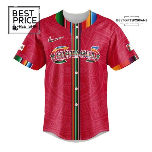 Mexico Heritage Night Red x Chihuahuas Limited Edition Baseball Jersey