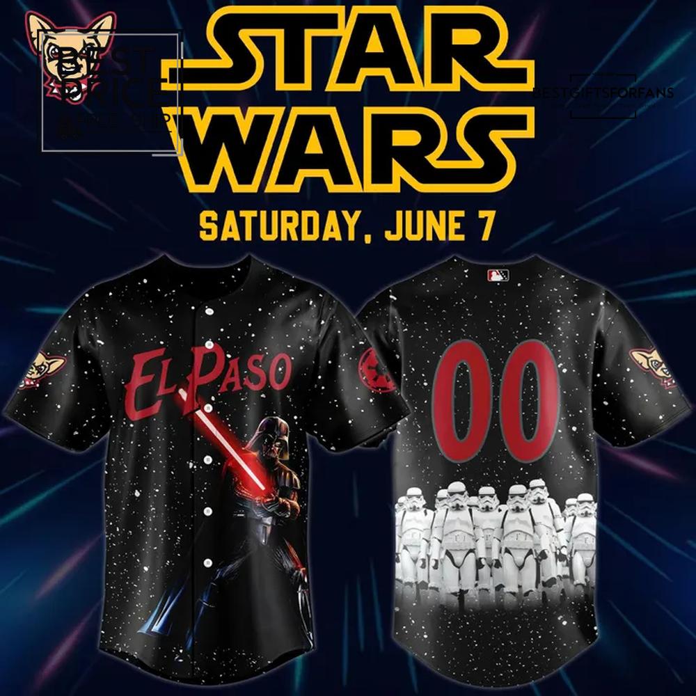 El Paso Chihuahuas x 2025 Star Wars Limited Edition Baseball Jersey El Paso Chihuahuas x 2025 Star Wars Limited Edition Baseball Jersey