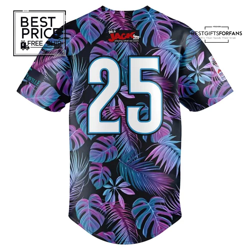 Fayetteville Woodpeckers x 2025 Margaritaville Night Limited Edition Baseball Jersey Fayetteville Woodpeckers x 2025 Margaritaville Night Limited Edition Baseball Jersey
