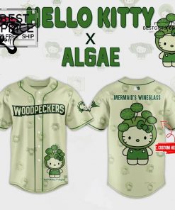 Fayetteville Woodpeckers x 32 Algae Hello Kitty Limited Edition Baseball Jersey