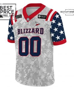 Green Bay Blizzard x 2025 Military Night Football Jersey 3