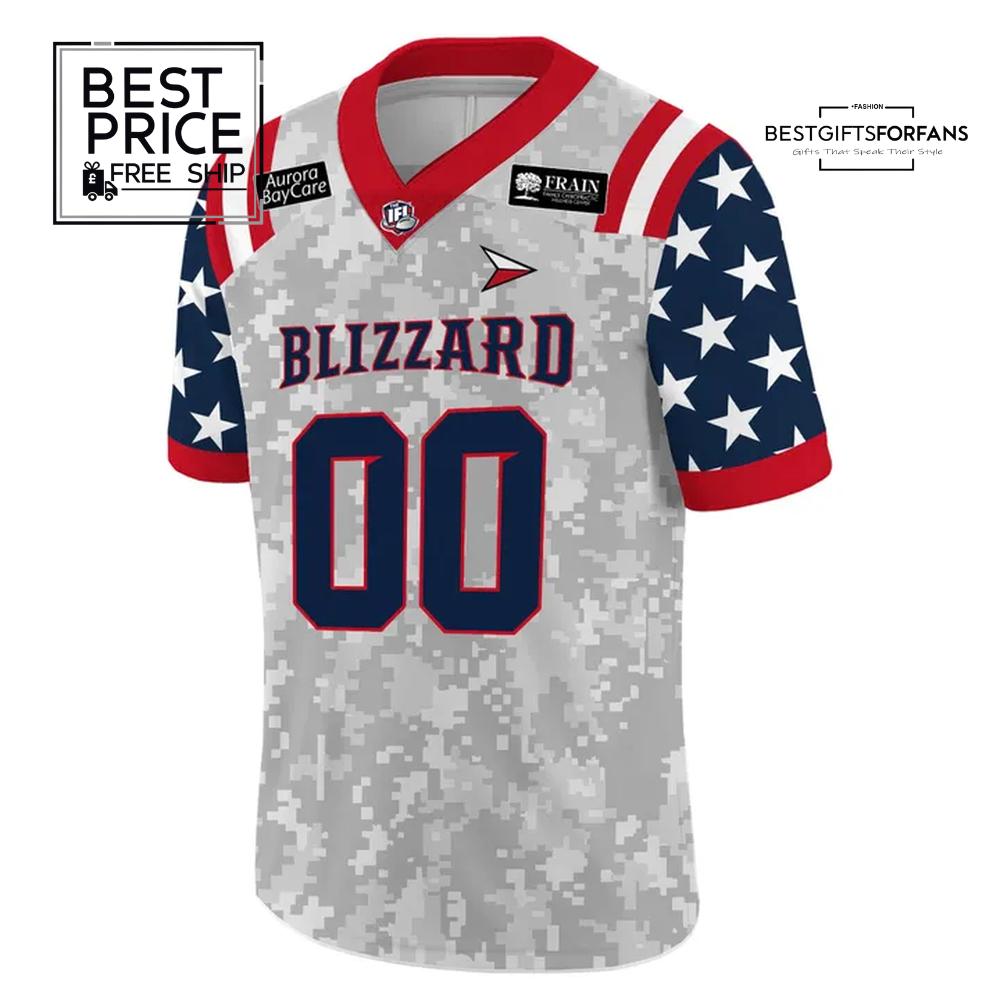 Green Bay Blizzard x 2025 Military Night Limited Edition Football Jersey Green Bay Blizzard x 2025 Military Night Limited Edition Football Jersey