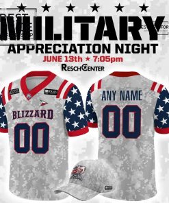 Green Bay Blizzard x 2025 Military Night Limited Edition Football Jersey