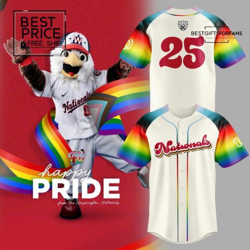 2025 Washington Nationals “Happy Pride” Limited Edition Baseball Jersey