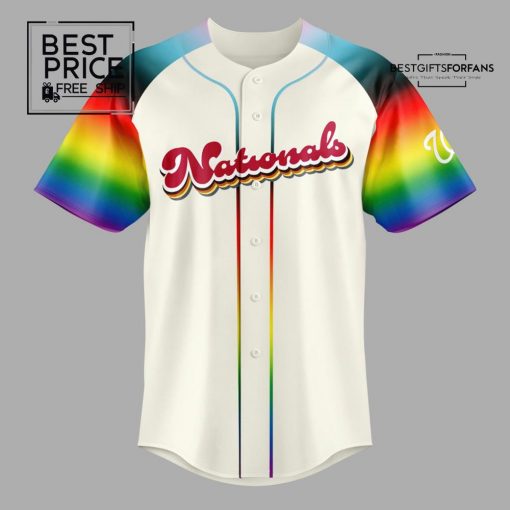 2025 Washington Nationals “Happy Pride” Limited Edition Baseball Jersey