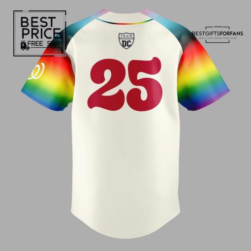 2025 Washington Nationals “Happy Pride” Limited Edition Baseball Jersey