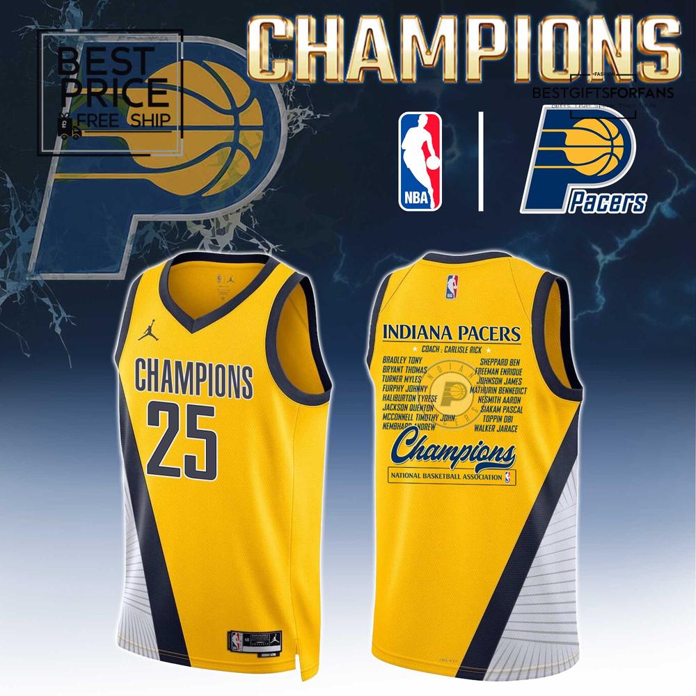 Indiana Pacers Champion 2025 Jersey Limited Edition Basketball Jersey Indiana Pacers Champion 2025 Jersey Limited Edition Basketball Jersey