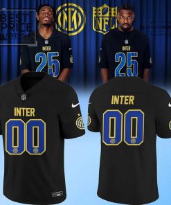  Inter Milan 2025 Soccer x NFL Game Limited Edition Football Jersey