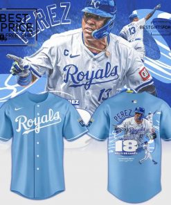 Kansas City Royals Salvador Perez 18 Multi-Homer Games Limited Edition Baseball Jersey