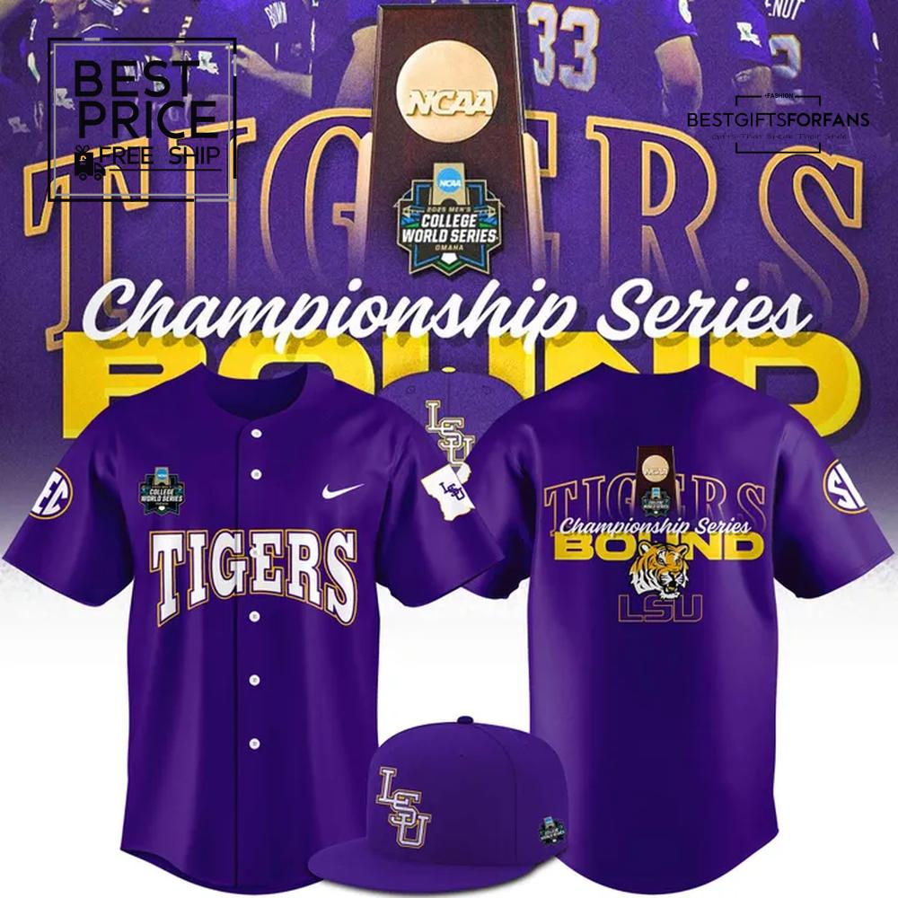 LSU Baseball 2025 Men's CWS Omaha Limited Edition Baseball Jersey LSU Baseball 2025 Men's CWS Omaha Limited Edition Baseball Jersey