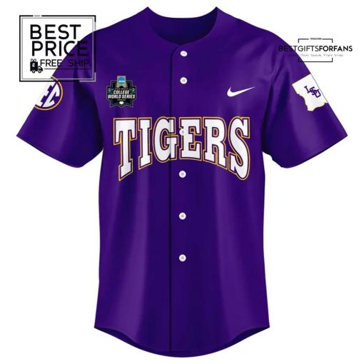  LSU Baseball 2025 Men’s CWS Omaha Limited Edition Baseball Jersey