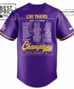 LSU Tiger Baseball Champion 2025 Baseball Jersey Limited Edition 3