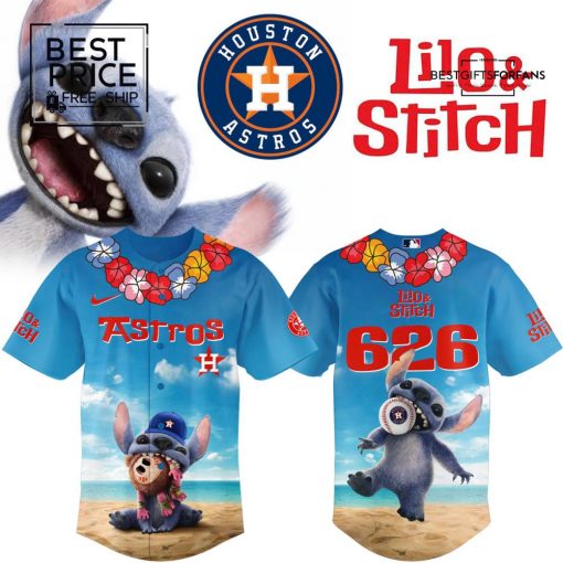 Houston Astros x Lili & Stitch Hawkins Tigers Limited Edition Baseball Jersey