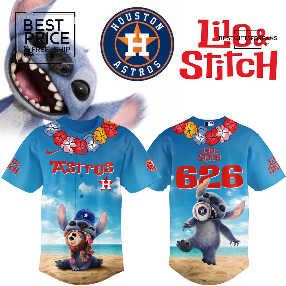 Houston Astros x Lili & Stitch Hawkins Tigers Limited Edition Baseball Jersey Houston Astros x Lili & Stitch Hawkins Tigers Limited Edition Baseball Jersey