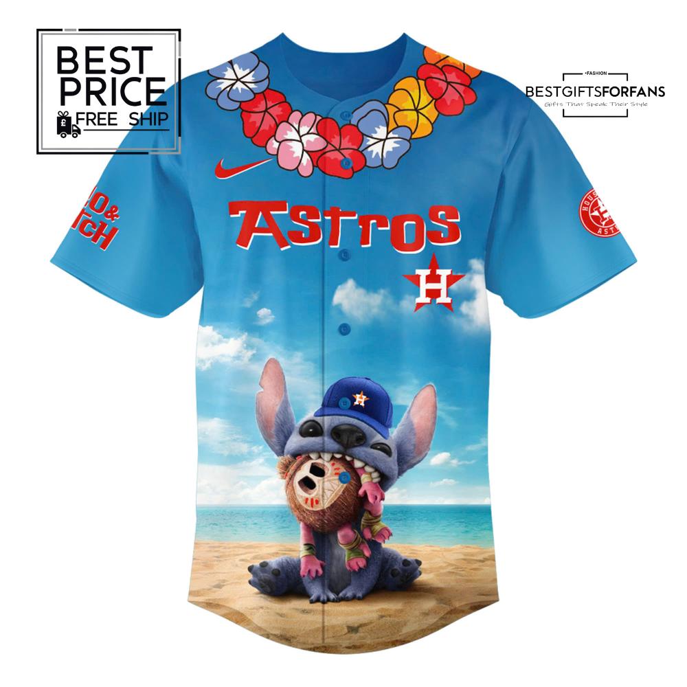 Houston Astros x Lili & Stitch Hawkins Tigers Limited Edition Baseball Jersey Houston Astros x Lili & Stitch Hawkins Tigers Limited Edition Baseball Jersey