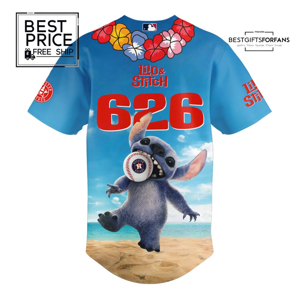 Houston Astros x Lili & Stitch Hawkins Tigers Limited Edition Baseball Jersey Houston Astros x Lili & Stitch Hawkins Tigers Limited Edition Baseball Jersey