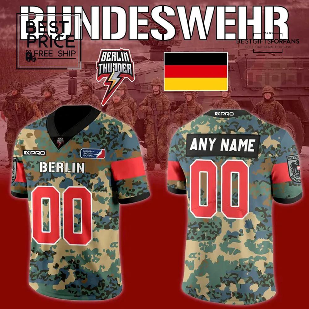 Berlin Thunder Bundeswehr Limited Edition Football Jersey Berlin Thunder Bundeswehr Limited Edition Football Jersey