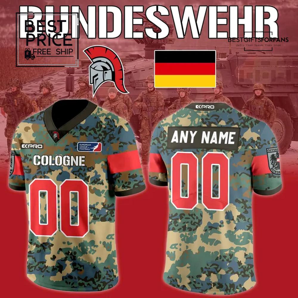 Cologne Centurions Bundeswehr Limited Edition Football Jersey Cologne Centurions Bundeswehr Limited Edition Football Jersey