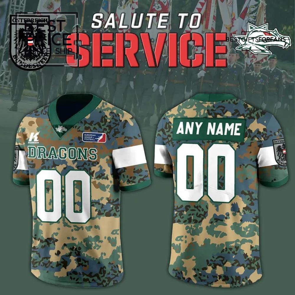 Danube Dragons Salute to Service Limited Edition Football Jersey Danube Dragons Salute to Service Limited Edition Football Jersey