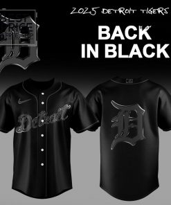 Detroit Tigers “Back In Black” Limited Edition Baseball Jersey