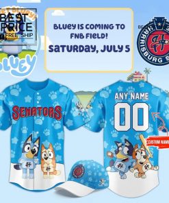 Harrisburg Senators x Bluey Limited Edition Baseball Jersey