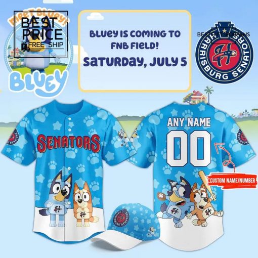 Harrisburg Senators x Bluey Limited Edition Baseball Jersey