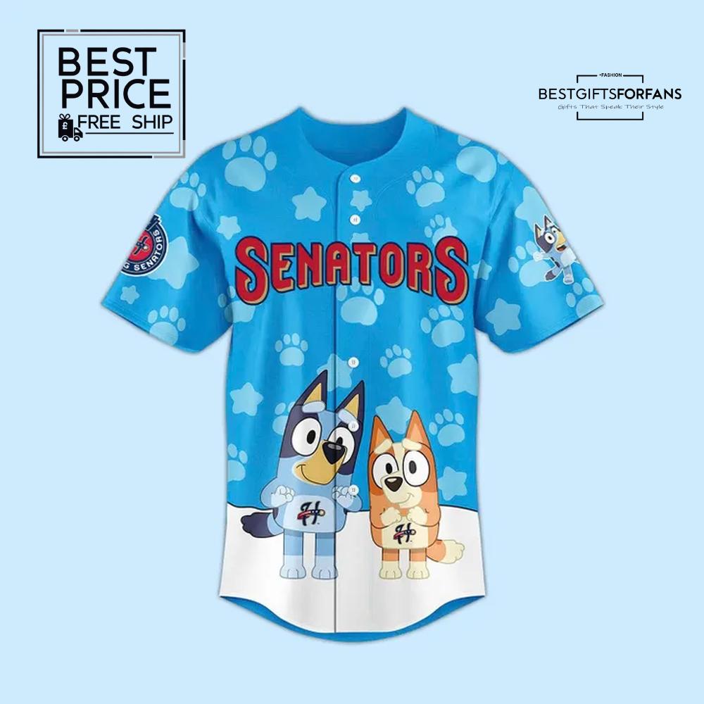 Harrisburg Senators x Bluey Limited Edition Baseball Jersey Harrisburg Senators x Bluey Limited Edition Baseball Jersey