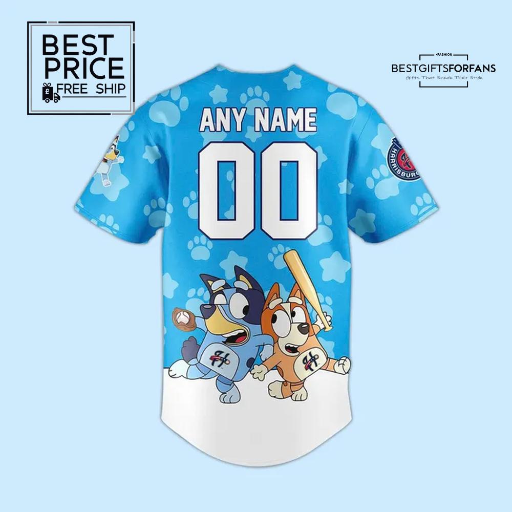 Harrisburg Senators x Bluey Limited Edition Baseball Jersey Harrisburg Senators x Bluey Limited Edition Baseball Jersey