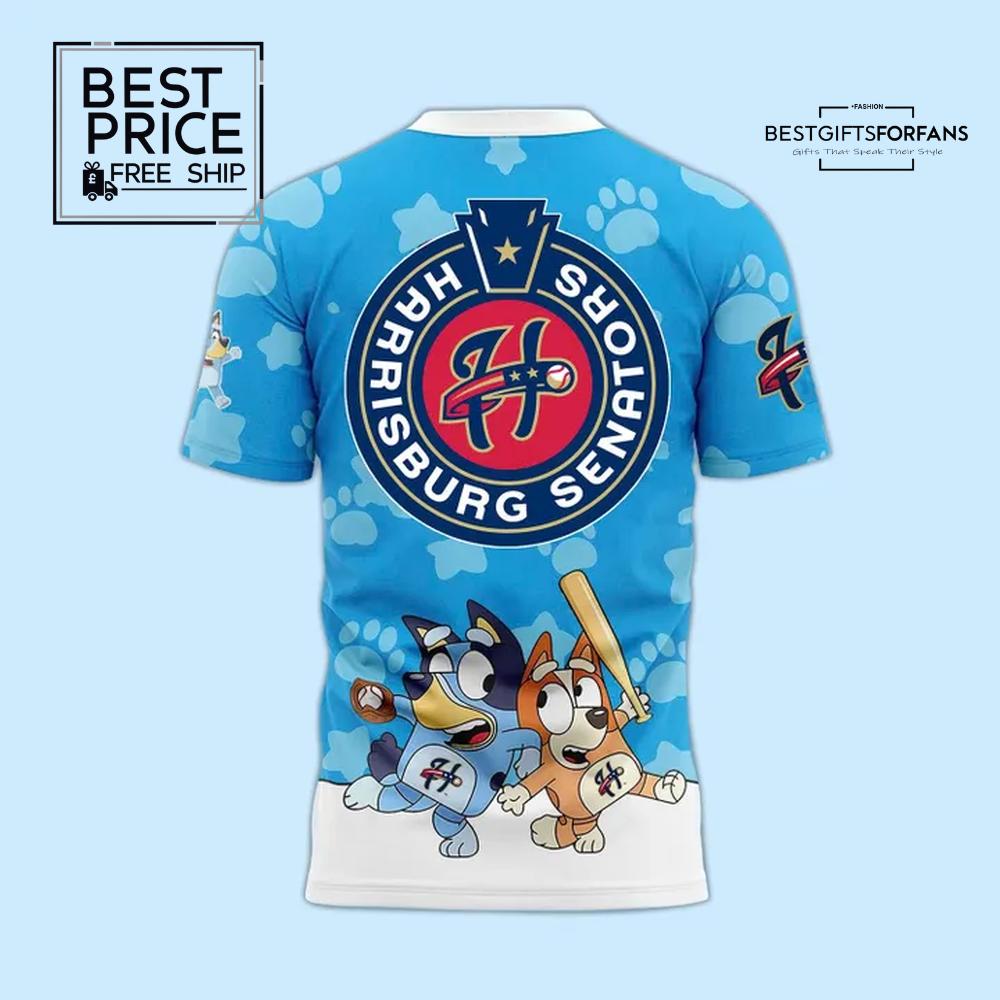 Harrisburg Senators x Bluey Custom Name Limited Edition T-Shirt Harrisburg Senators x Bluey Custom Name Limited Edition T-Shirt