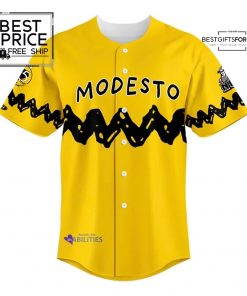 Modesto Nuts Peanuts Night Limited Edition Baseball Jersey