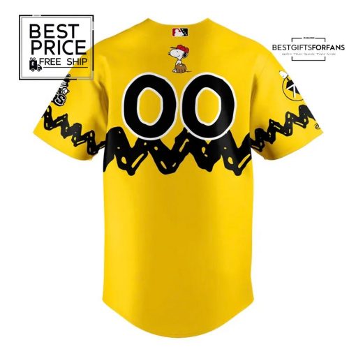 Modesto Nuts Peanuts Night Limited Edition Baseball Jersey