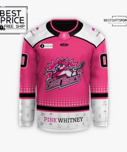Limited Edition Orlando Solar Bears Pink Hockey Jersey 2025 (CusTom) 3