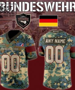 Rhein Fire Bundeswehr Limited Edition Football Jersey