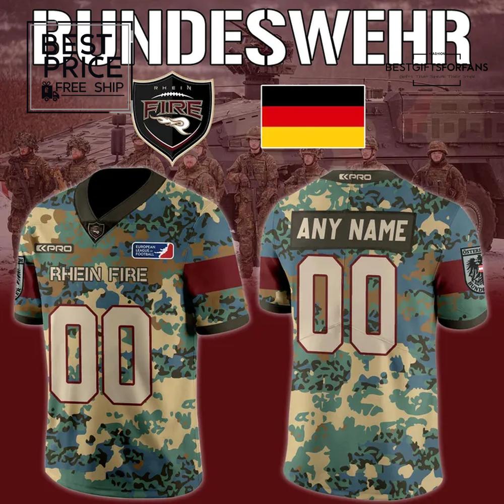 Rhein Fire Bundeswehr Limited Edition Football Jersey Rhein Fire Bundeswehr Limited Edition Football Jersey