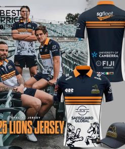 Safeguard Global ACT Brumbies Lions Special Edition Polo Shirt