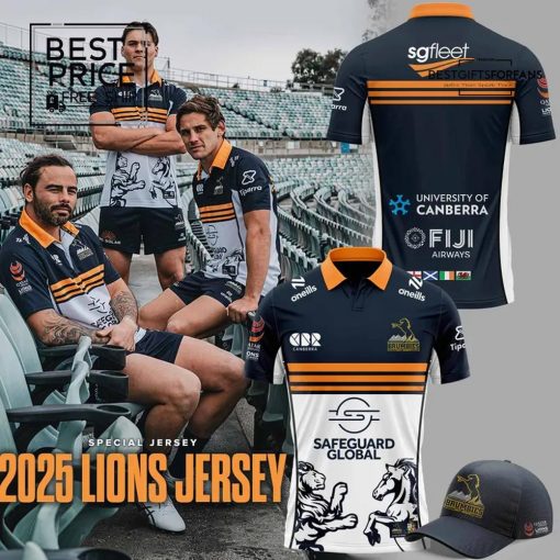 Safeguard Global ACT Brumbies Lions Special Edition Polo Shirt