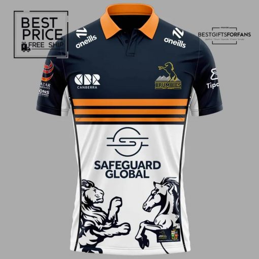Safeguard Global ACT Brumbies Lions Special Edition Polo Shirt