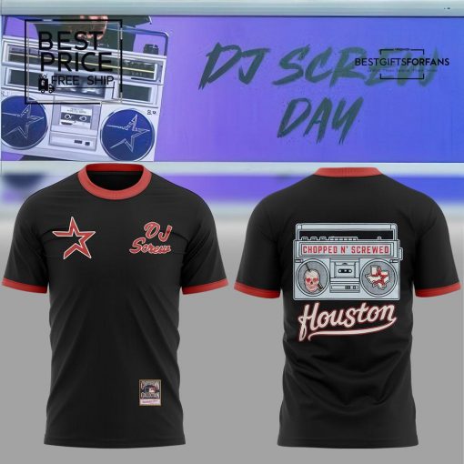 The Astros x DJ Screw Collection Black Special Edition T-Shirt