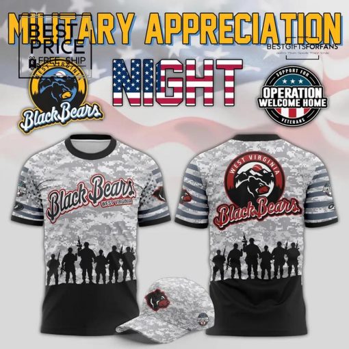 West Virginia Black Bears x Military Limited Edition T-Shirt