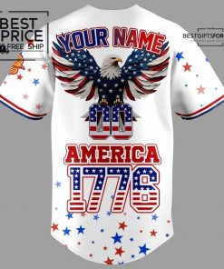 Limited Editions Boise Hawks 4th of July USA Baseball Jersey 3