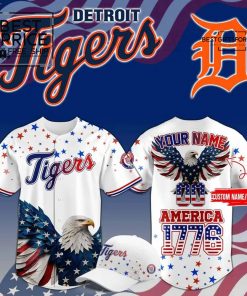 Detroit Tigers 4th of July USA Limited Edition Baseball Jersey