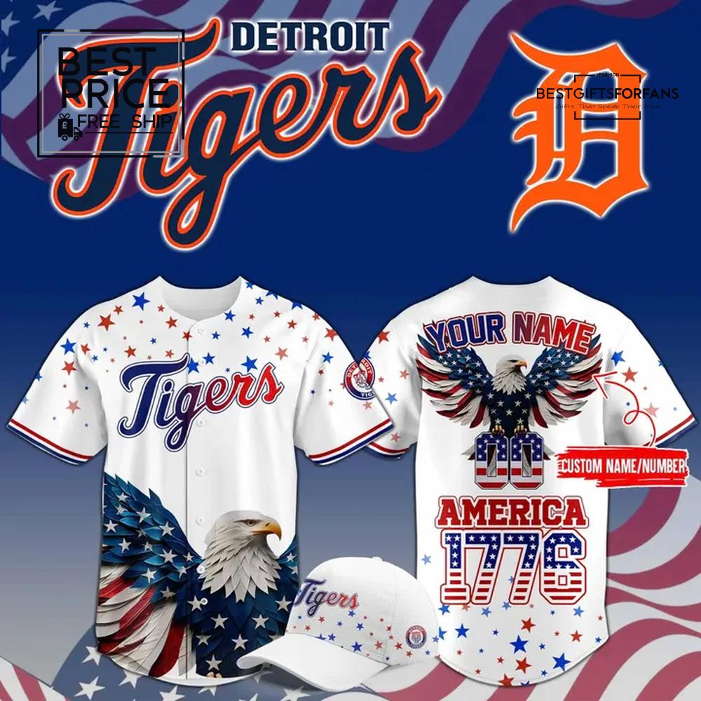 Detroit Tigers 4th of July USA Limited Edition Baseball Jersey Detroit Tigers 4th of July USA Limited Edition Baseball Jersey