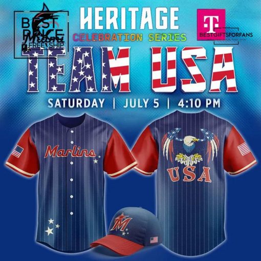 Miami Marlins Celebrate Team USA Limited Edition Baseball Jersey